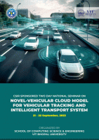 CSIR Sponsored Two-day National Seminar on "Novel-Vehicular Cloud Model for Vehicular Tracking and Intelligent Transport System" National Seminar Poster